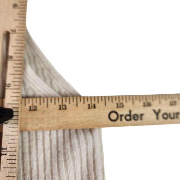 MAEVE Anthropologie Sweater Womens Medium Petite Cream Cashmere Ribbed Knit - Picture 9 of 15